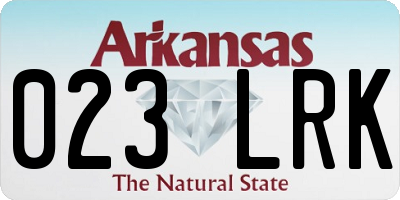 AR license plate 023LRK
