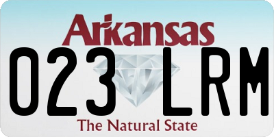 AR license plate 023LRM