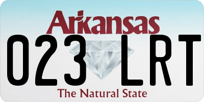AR license plate 023LRT