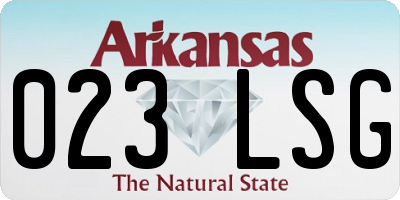 AR license plate 023LSG