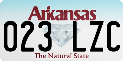 AR license plate 023LZC