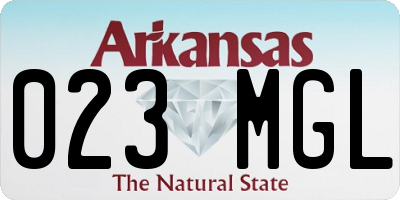 AR license plate 023MGL