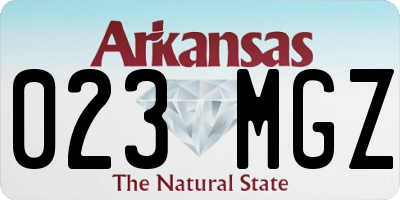 AR license plate 023MGZ
