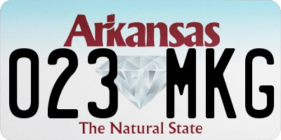AR license plate 023MKG