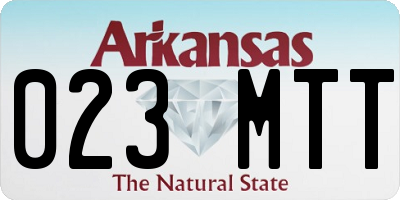 AR license plate 023MTT
