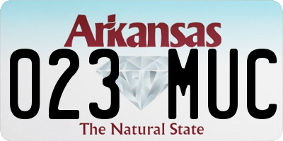 AR license plate 023MUC