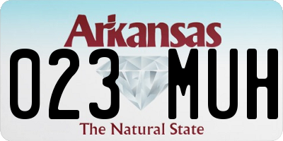 AR license plate 023MUH