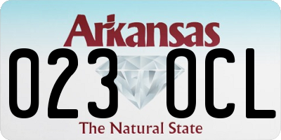 AR license plate 023OCL
