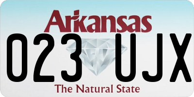 AR license plate 023UJX