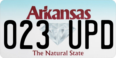 AR license plate 023UPD