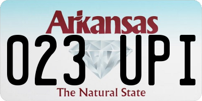 AR license plate 023UPI
