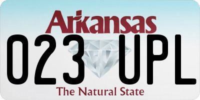 AR license plate 023UPL