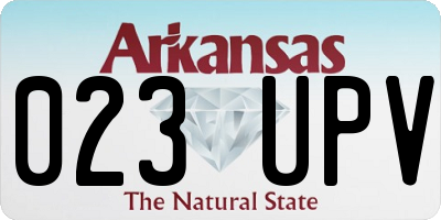 AR license plate 023UPV