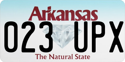 AR license plate 023UPX