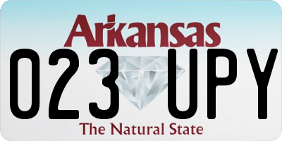 AR license plate 023UPY
