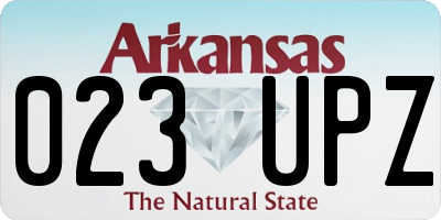 AR license plate 023UPZ