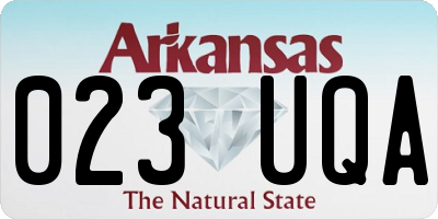 AR license plate 023UQA