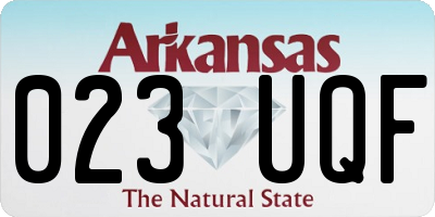 AR license plate 023UQF