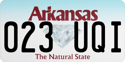 AR license plate 023UQI