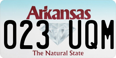 AR license plate 023UQM