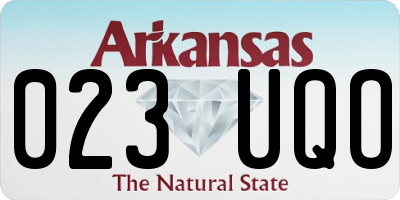 AR license plate 023UQO