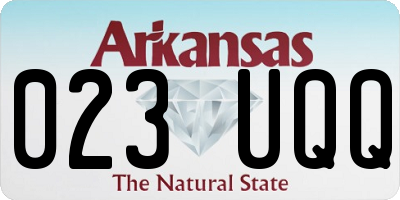AR license plate 023UQQ