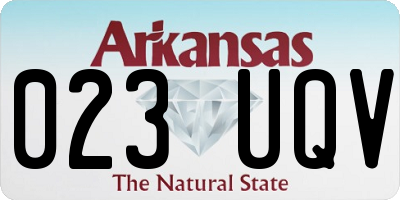 AR license plate 023UQV