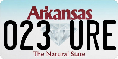 AR license plate 023URE