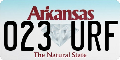 AR license plate 023URF