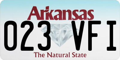AR license plate 023VFI