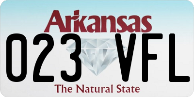 AR license plate 023VFL