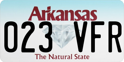 AR license plate 023VFR