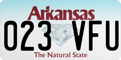 AR license plate 023VFU