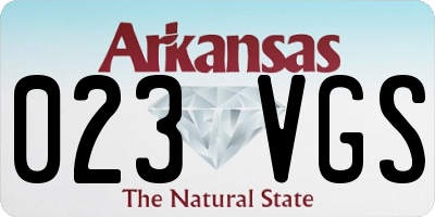 AR license plate 023VGS