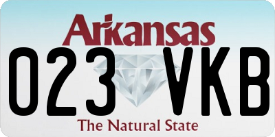 AR license plate 023VKB