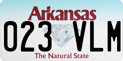 AR license plate 023VLM