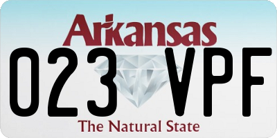 AR license plate 023VPF