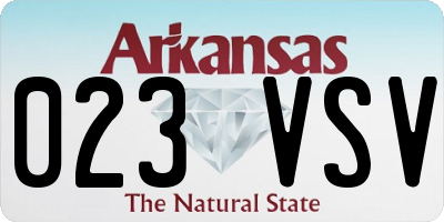 AR license plate 023VSV