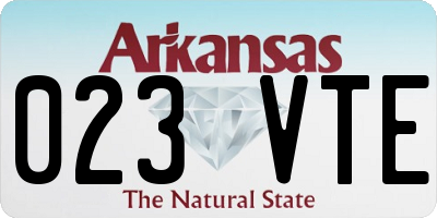 AR license plate 023VTE