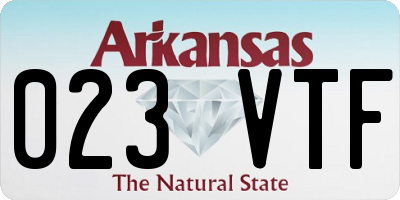 AR license plate 023VTF