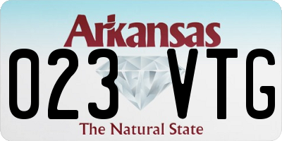 AR license plate 023VTG