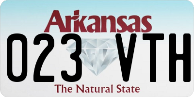 AR license plate 023VTH