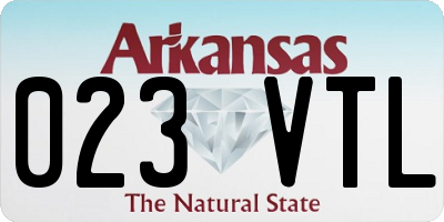 AR license plate 023VTL