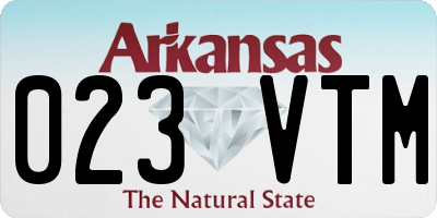 AR license plate 023VTM