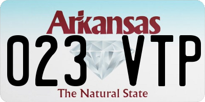 AR license plate 023VTP