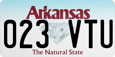 AR license plate 023VTU