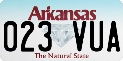 AR license plate 023VUA