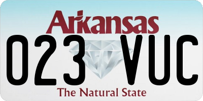 AR license plate 023VUC
