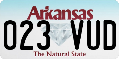 AR license plate 023VUD