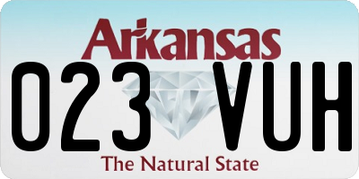 AR license plate 023VUH